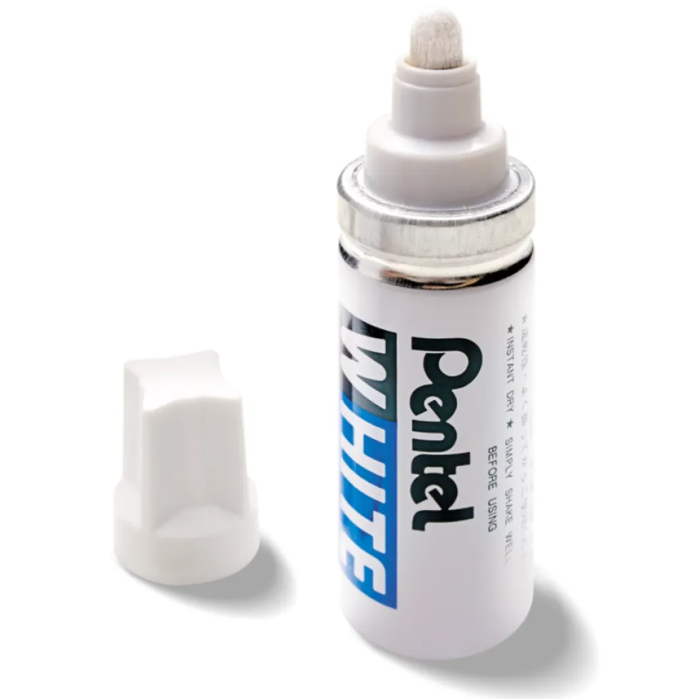 Marker olejowy 100W - Pentel - biały, 6,5 mm