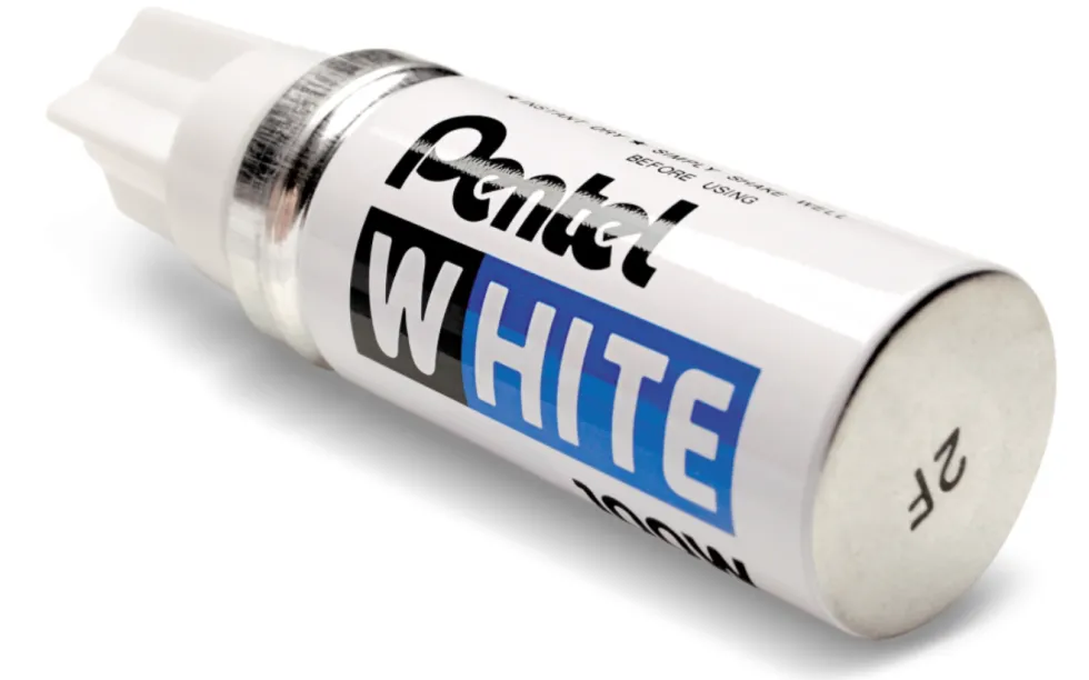 Marker olejowy 100W - Pentel - biały, 6,5 mm