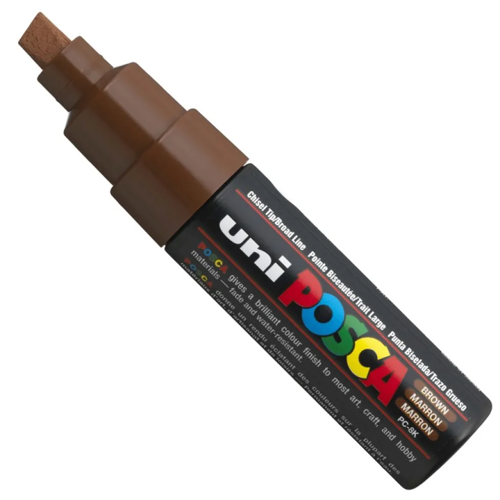 Marker Posca PC-8K - Uni - brązowy, brown