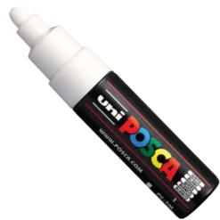 Marker Posca PC-7M - Uni - biały, white