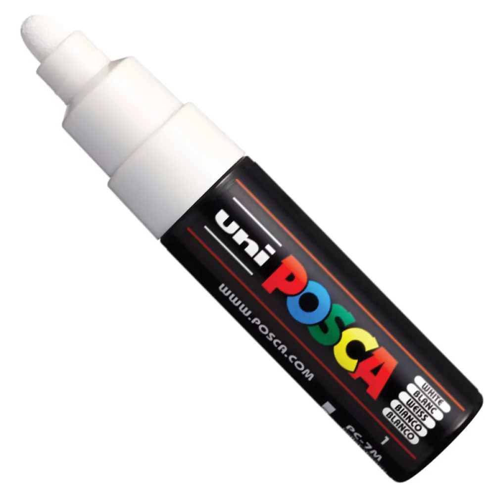 Marker Posca PC-7M - Uni - biały, white