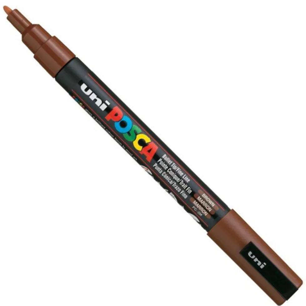 Marker Posca PC-3M - Uni - brązowy, brown