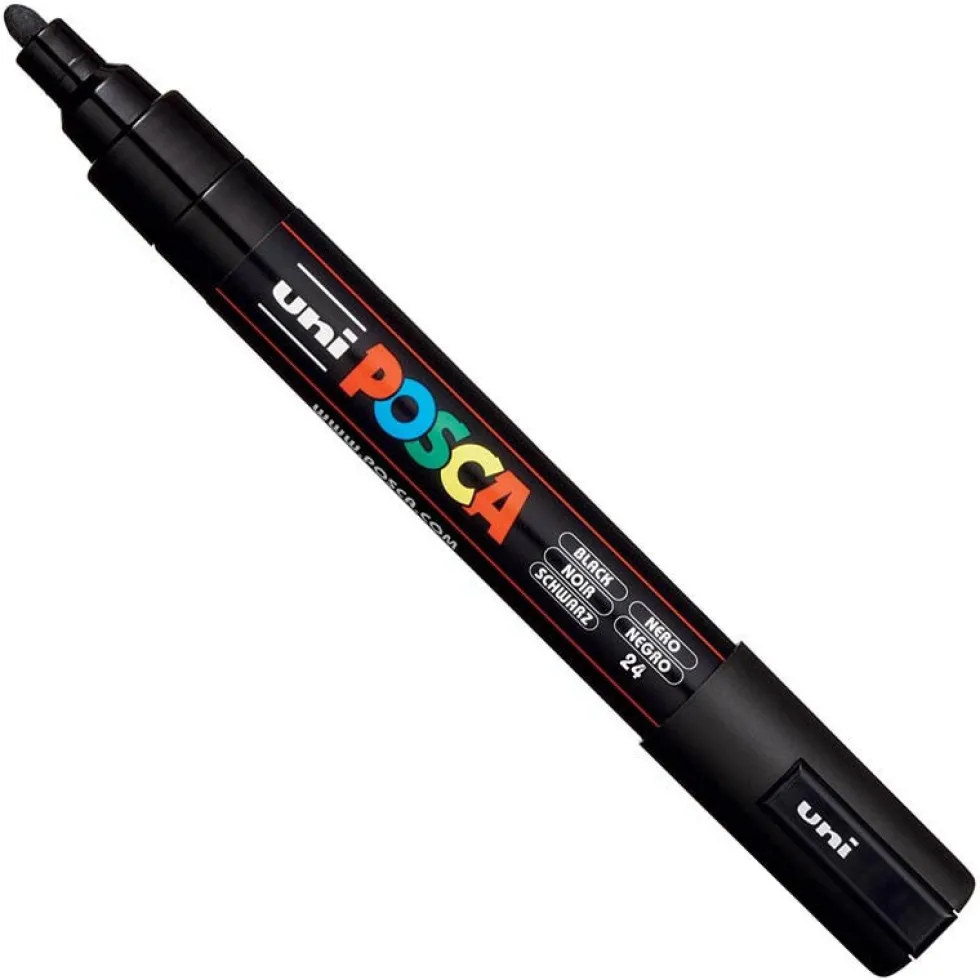 Marker Posca PC-5M - Uni - czarny, black