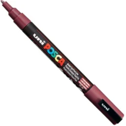 Marker Posca PC-3M - Uni - czerwony, red wine