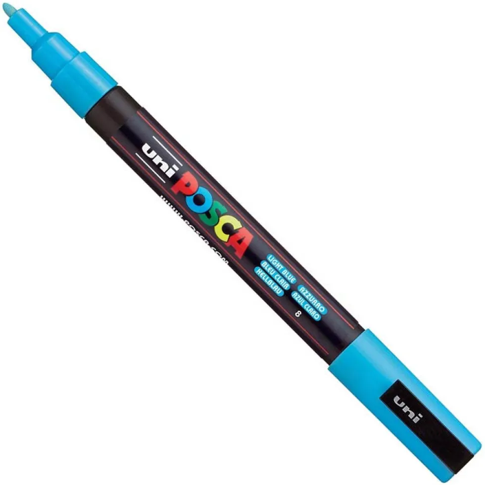 Marker Posca PC-3M - Uni - jasnoniebieski, light blue