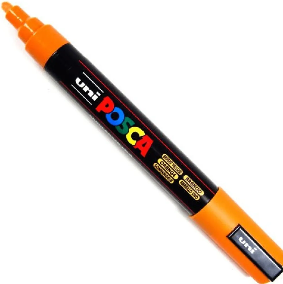Marker Posca PC-5M - Uni - pomarańczowy, bright yellow