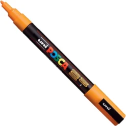 Marker Posca PC-3M - Uni - pomarańczowy, bright yellow