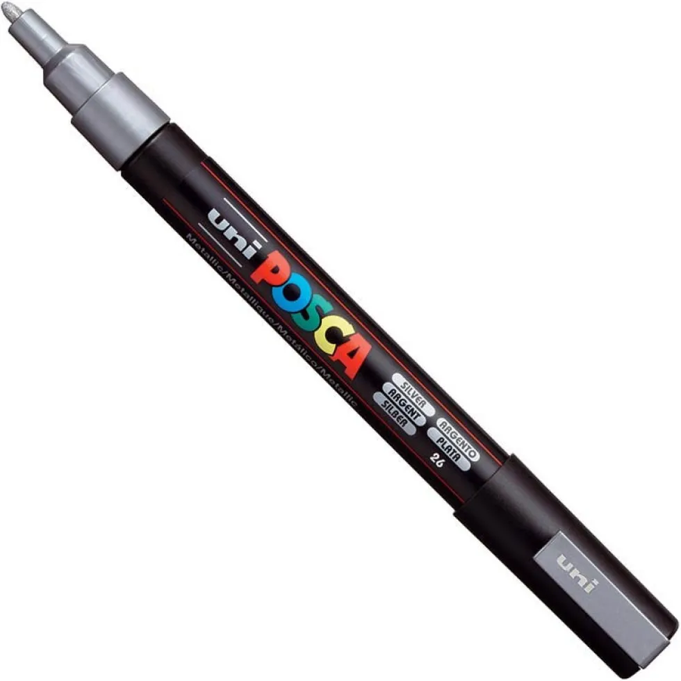 Marker Posca PC-3M - Uni - srebrny, silver
