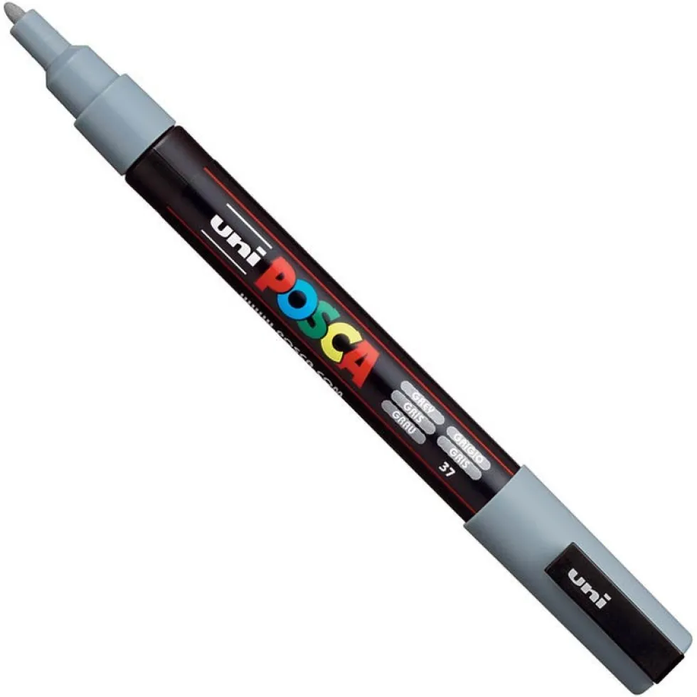 Marker Posca PC-3M - Uni - szary, grey