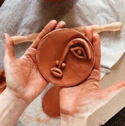 Masa modelarska - DAS - terracotta, 0,5 kg