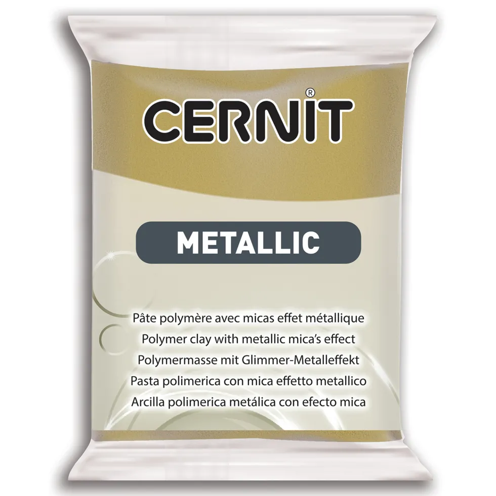 Masa termoutwardzalna Metallic - Cernit - 055, Antique Gold, 56 g