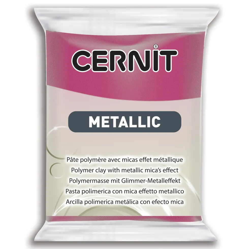 Masa termoutwardzalna Metallic - Cernit - 460, Magenta, 56 g