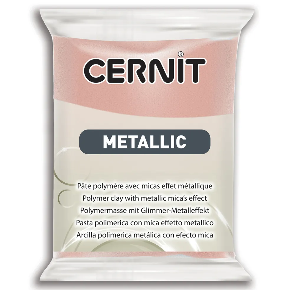 Masa termoutwardzalna Metallic - Cernit - 052, Pink Gold, 56 g