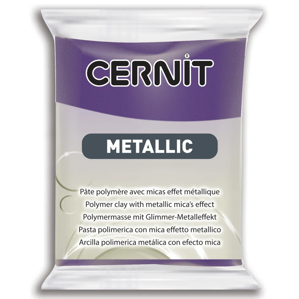 Masa termoutwardzalna Metallic - Cernit - 900, Violet, 56 g