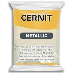 Masa termoutwardzalna Metallic - Cernit - 700, Yellow, 56 g