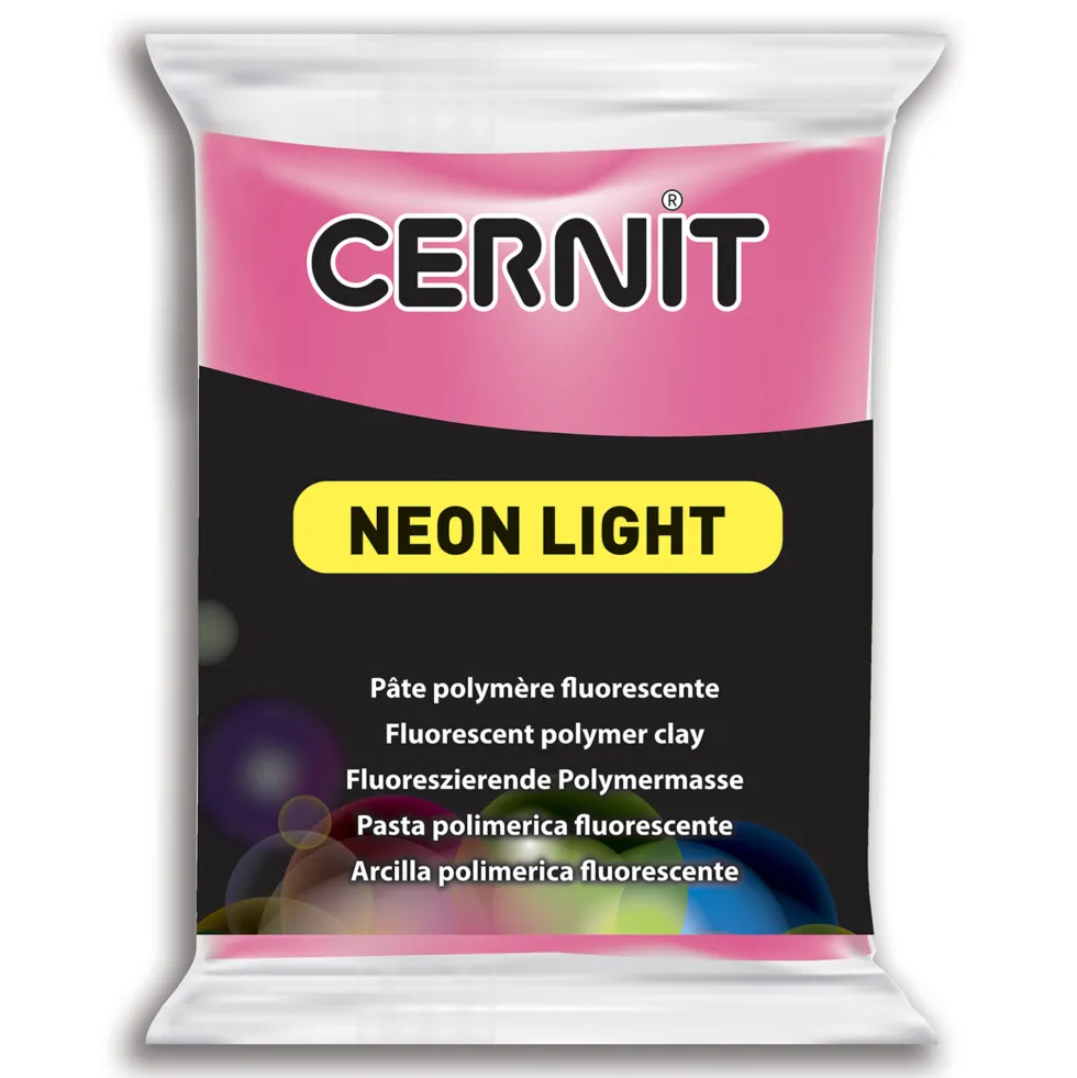 Masa termoutwardzalna Neon Light - Cernit - 922, Fuchsia, 56 g