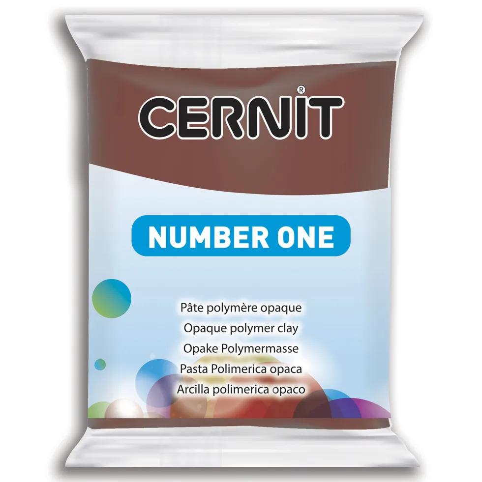 Masa termoutwardzalna Number One - Cernit - 800, Brown, 56 g