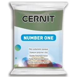 Masa termoutwardzalna Number One - Cernit - 645, Olive, 56 g