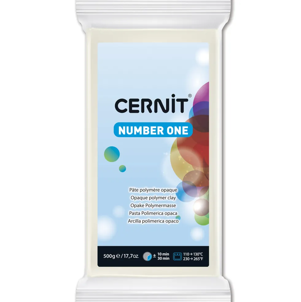 Masa termoutwardzalna Number One - Cernit - 027, White, 500 g