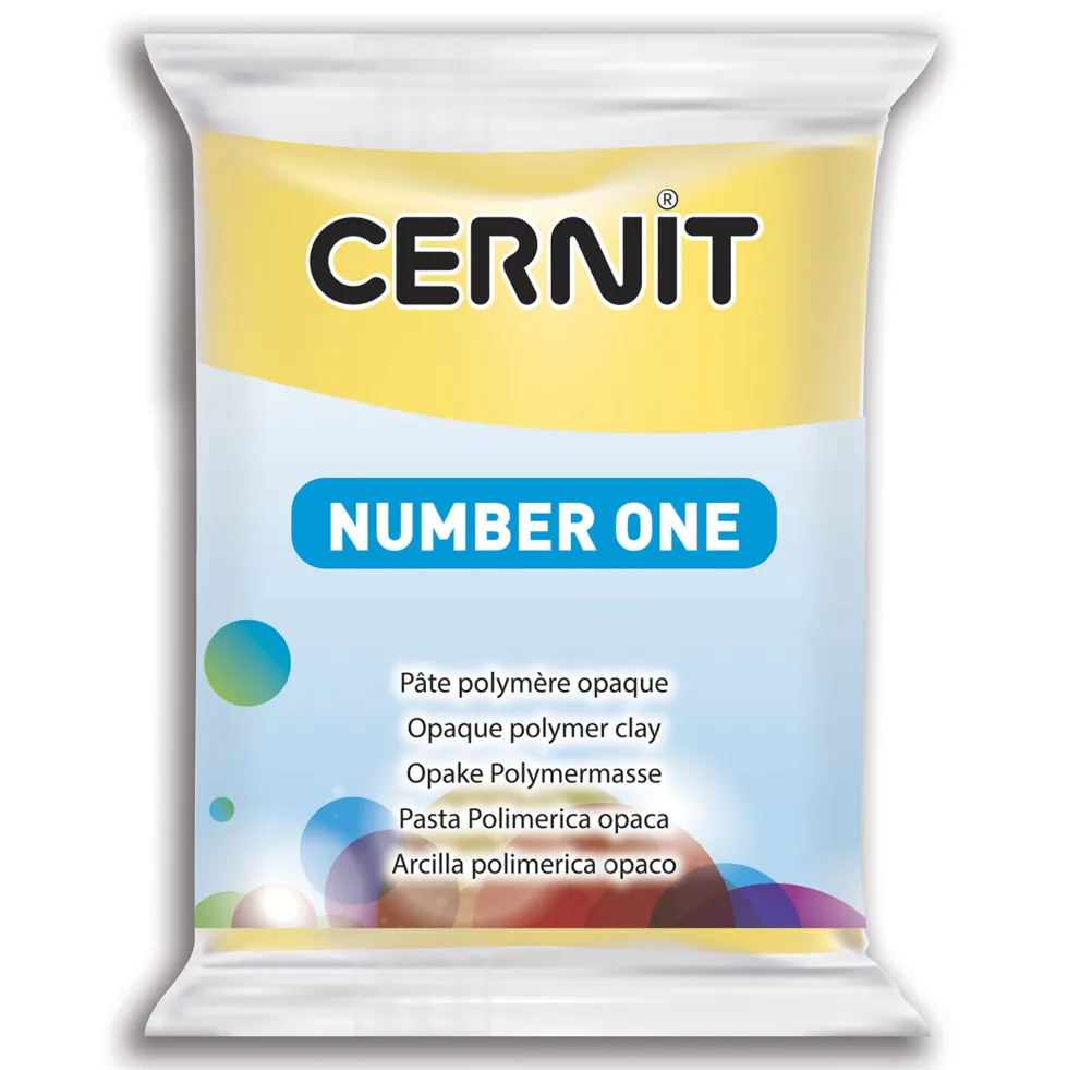 Masa termoutwardzalna Number One - Cernit - 700, Yellow, 56 g