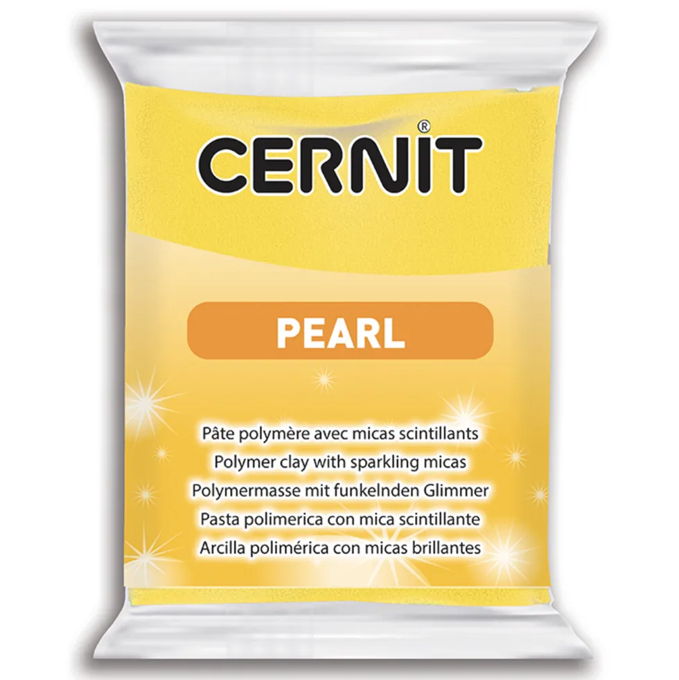 Masa termoutwardzalna Pearl - Cernit - 700, Yellow, 56 g