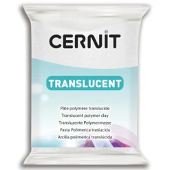 Masa termoutwardzalna Translucent - Cernit - 010, Glitter White, 56 g