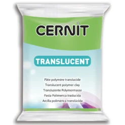 Masa termoutwardzalna Translucent - Cernit - 605, Lime Green, 56 g