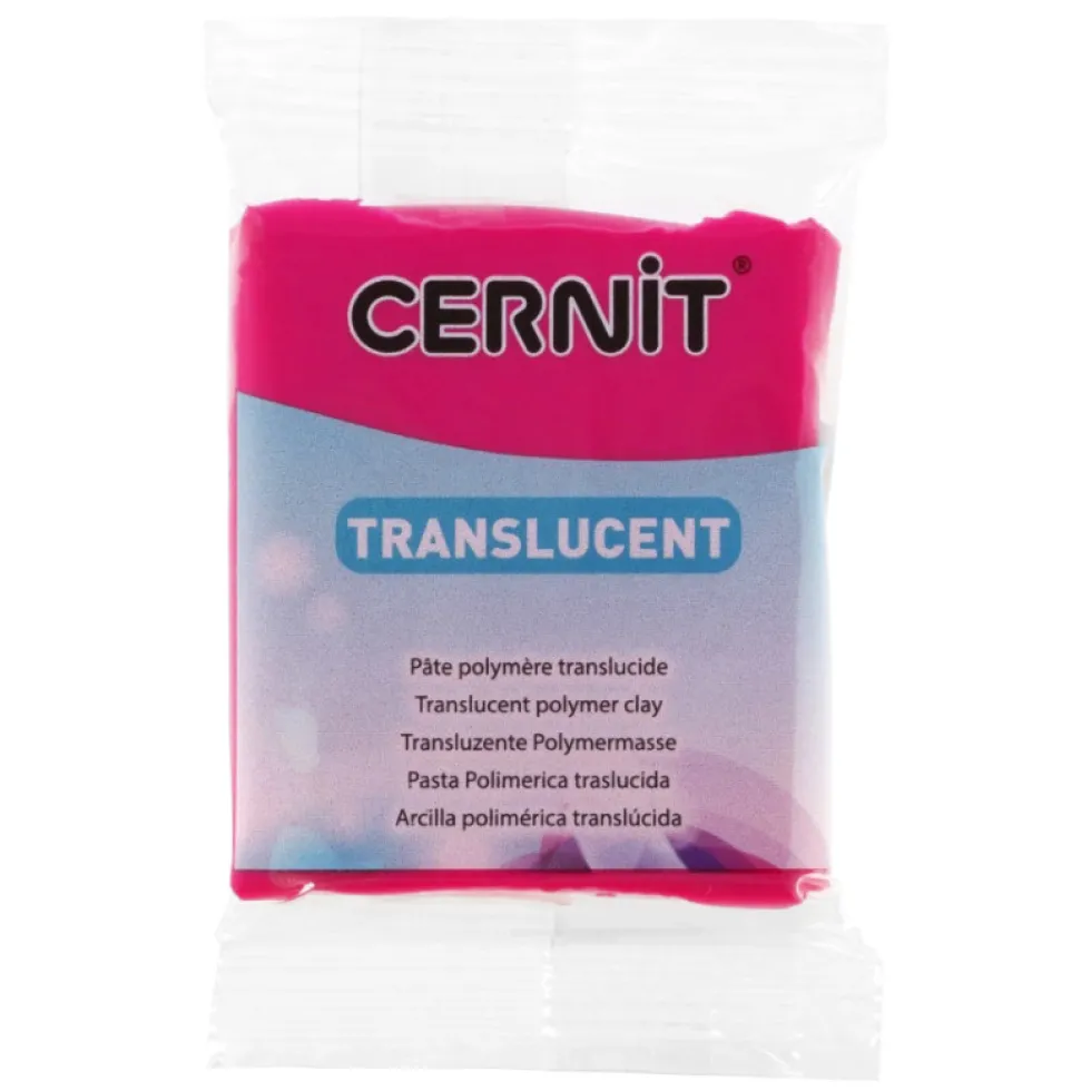Masa termoutwardzalna Translucent - Cernit - 474, Ruby Red, 56 g