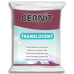 Masa termoutwardzalna Translucent - Cernit - 411, Wine Red, 56 g