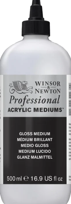 Medium do farb akrylowych Gloss - Winsor & Newton - połysk, 500 ml