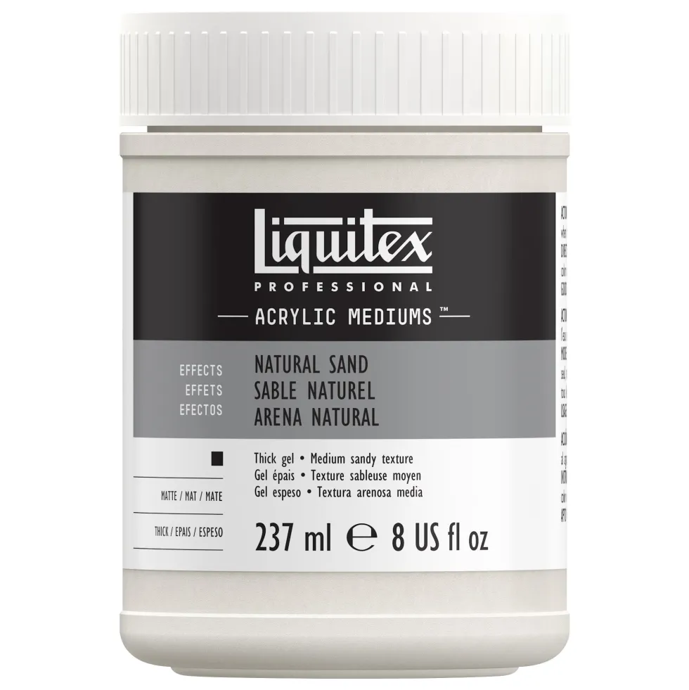 Medium do farb akrylowych Natural Sand Effect - Liquitex - 237 ml