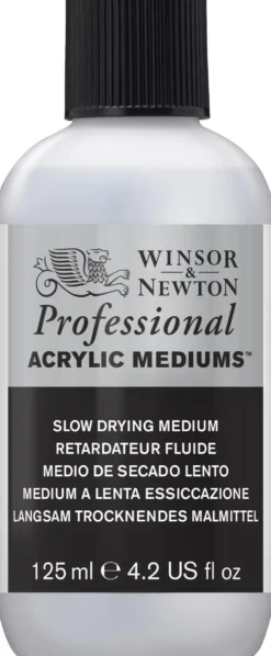 Medium do farb akrylowych Professional - Winsor & Newton - Slow Drying, 125 ml