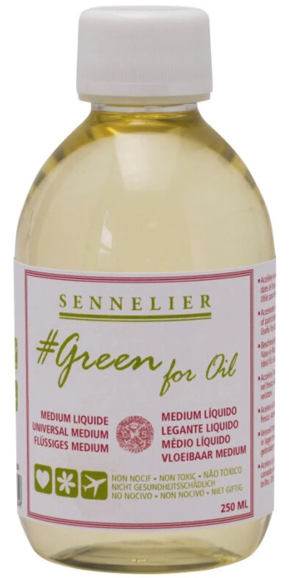 Medium do farb olejnych Green For Oil - Sennelier - 100 ml