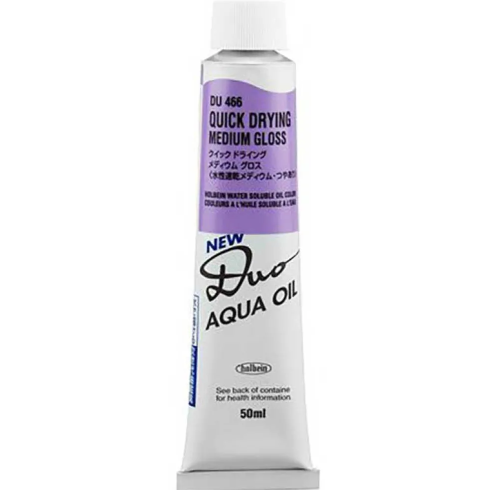 Medium Quick Drying do farb olejnych Duo Aqua Oil - Holbein - połysk, 50 ml