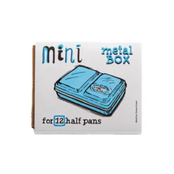 Metalowa kasetka Mini Box na 12 półkostek akwareli - Roman Szmal - Blue