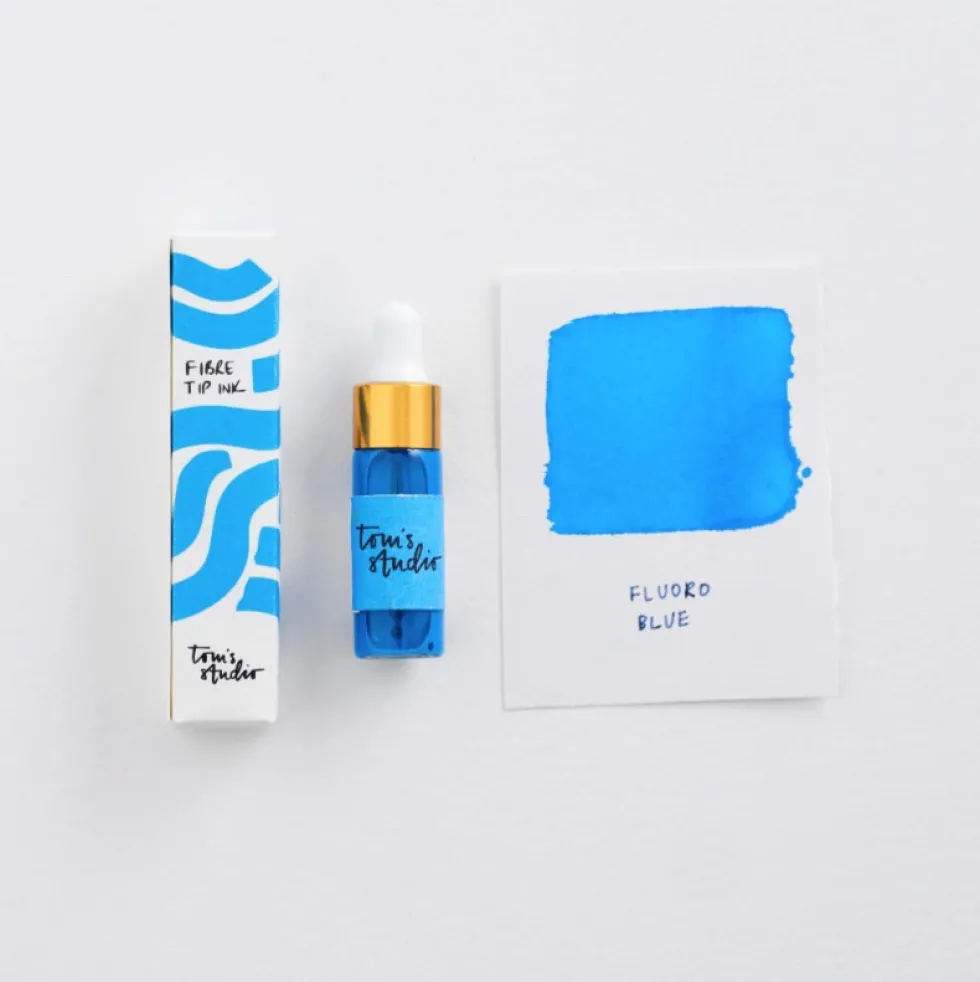 Mini tusz do zakreślaczy Ori - Tom's Studio - Fluoro Blue 5 ml