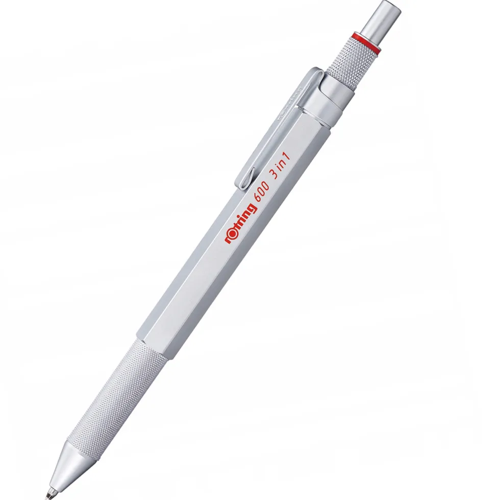 Multipen 600, ołówek i dwukolorowy długopis 3 w 1 - Rotring - Silver