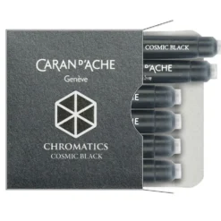 Naboje atramentowe Chromatics - Caran d'Ache - czarne, 6 szt.