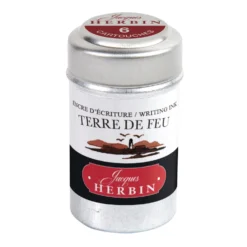 Naboje atramentowe - J.Herbin - Earth Brown 6 szt.