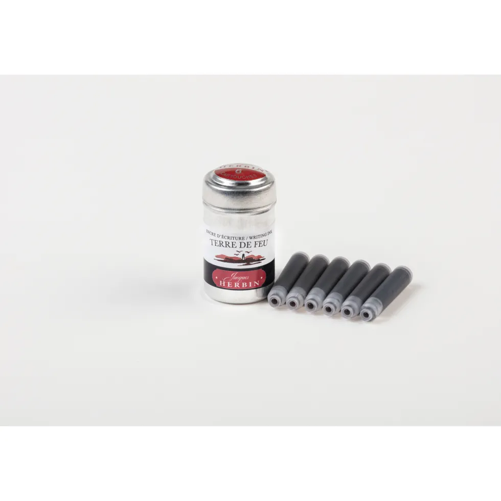 Naboje atramentowe - J.Herbin - Earth Brown 6 szt.