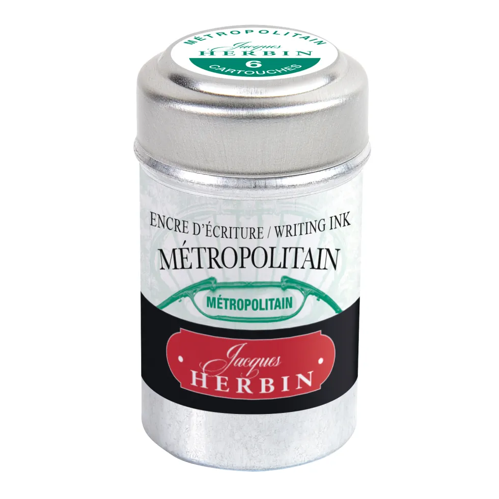 Naboje atramentowe - J.Herbin - Metropolitain 6 szt.