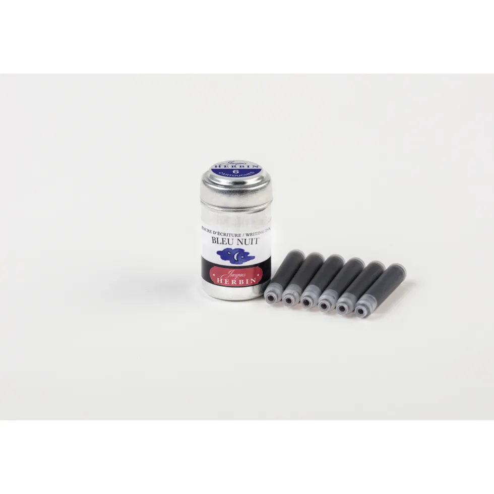 Naboje atramentowe - J.Herbin - Night Blue 6 szt.