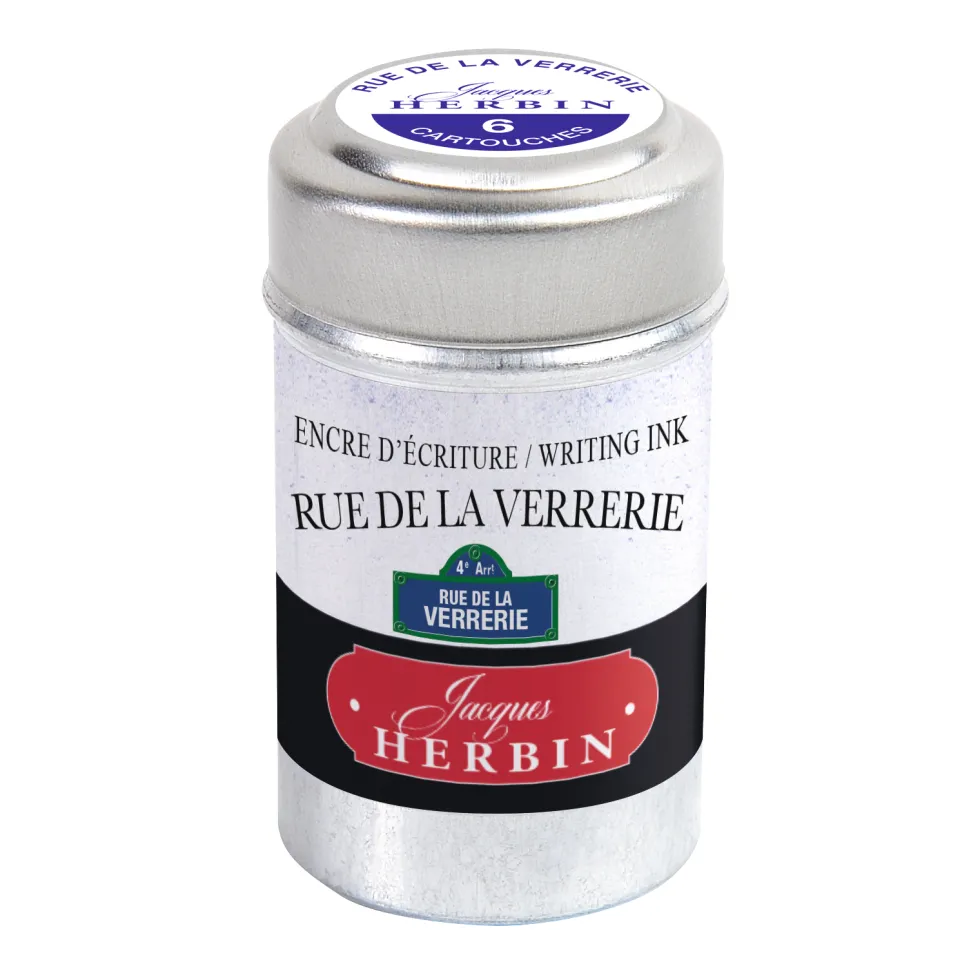 Naboje atramentowe - J.Herbin - Rue de la Verrerie 6 szt.