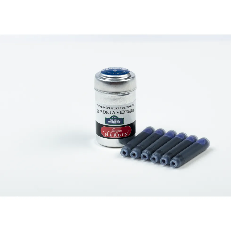 Naboje atramentowe - J.Herbin - Rue de la Verrerie 6 szt.