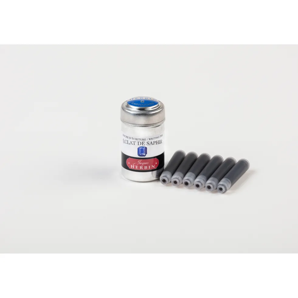 Naboje atramentowe - J.Herbin - Sapphire Sparkle 6 szt.
