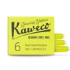 Naboje atramentowe - Kaweco - Glowing Yellow, 6 szt.