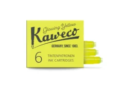 Naboje atramentowe - Kaweco - Glowing Yellow, 6 szt.