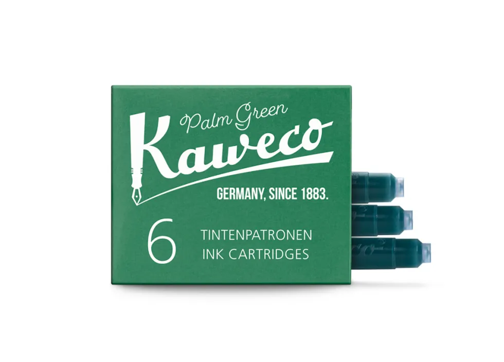 Naboje atramentowe - Kaweco - Palm Green, 6 szt.