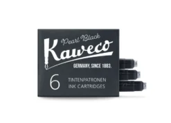 Naboje atramentowe - Kaweco - Pearl Black, 6 szt.