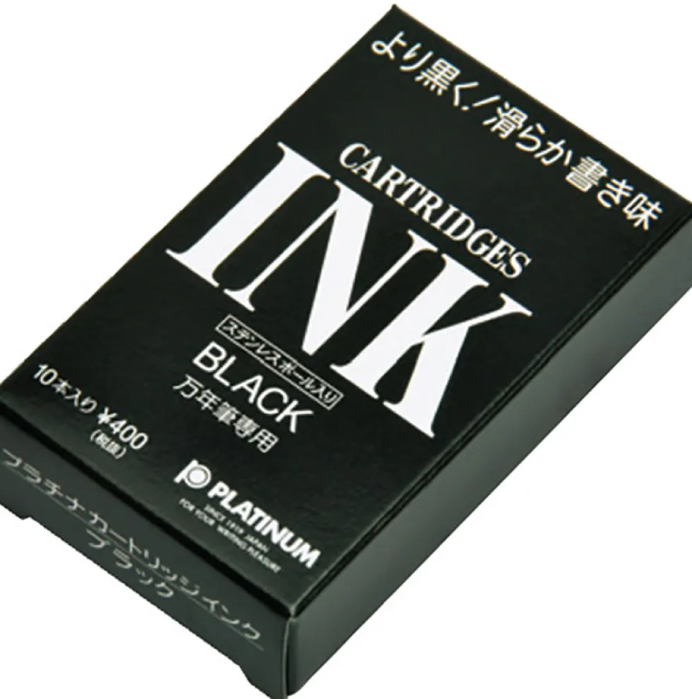 Naboje atramentowe - Platinum - Black 10 szt.
